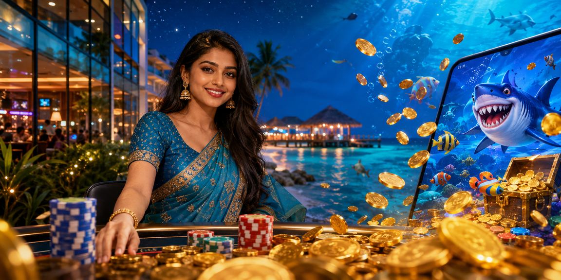সেন্ট মার্টিনে চা বাগানে ফিশিং গেম মোবাইলে গেমিং